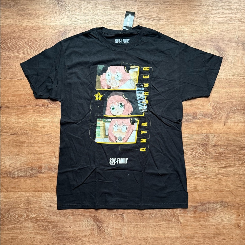 Hot Topic Black Spy x Family 'Anya Forger' Short Sleeve Tee